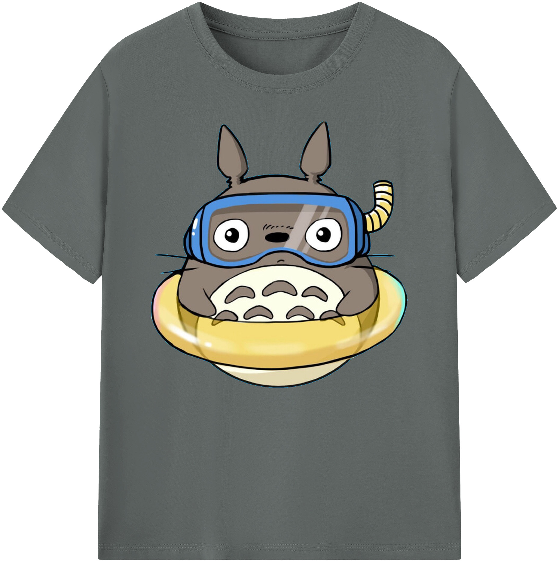 （画像用） となりのトトロ 草壁メイ 草壁サツキ My Neighbor Totoro Satsuki Kusakabe Mei Kusakabe 綿100％ メンズ半袖Tシャツ｜肌触りやわらか＆通気性